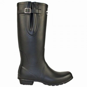 Rockfish Everyday Tall Side Adjustable Men's Wellington Boots Black | YKK7128ZG