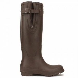 Rockfish Everyday Tall Side Adjustable Women's Wellington Boots Dark Brown | LQE1577BA