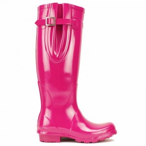 Rockfish Everyday Tall Side Adjustable Women's Wellington Boots Rose Red | ZAA4741XS