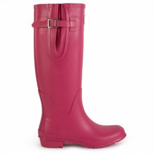 Rockfish Everyday Tall Side Adjustable Women's Wellington Boots Rose Red | OOL8644RT