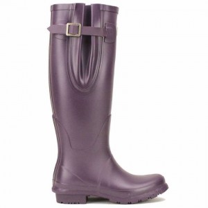 Rockfish Everyday Thermal Tall Side Adjustable 3mm Neoprene Insulated Women's Wellington Boots Purple | FAF9318UK