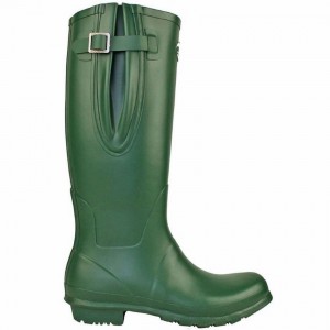 Rockfish Everyday Thermal Tall Side Adjustable 3mm Neoprene Insulated Women's Wellington Boots Green | VQA4668PV