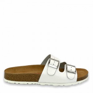 Rockfish Kendall Two-Strap Double Strap Women's Sandals White | KXS6392LM