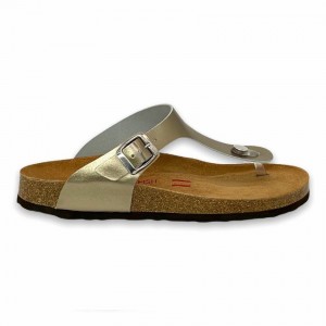 Rockfish Nixie Thong Cork Flatform Flip Flop Women's Sandals Gold Yellow | KIG5741GK