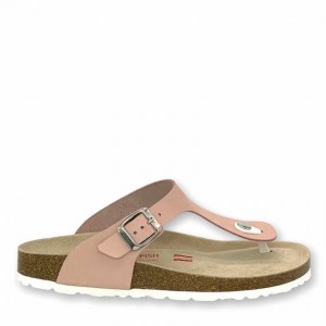 Rockfish Nixie Thong Cork Flatform Flip Flop Women's Sandals Pink | ISS3847XN