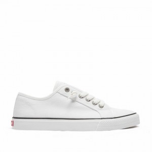 Rockfish Original 745 Lazy-lace Canvas Women's Low-Top Sneakers White | YXK915RT