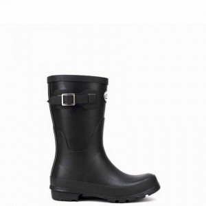 Rockfish Three Quarter Short Women's Wellington Boots Black | QYK9215AJ