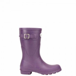 Rockfish Three Quarter Short Women's Wellington Boots Purple | OLM1382GK