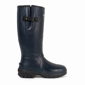 Rockfish Walkabout Tall Side Adjustable 5mm Neoprene Insulated Men's Wellington Boots Dark Blue | GBA8030FO