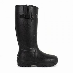 Rockfish Walkabout Tall Side Adjustable 5mm Neoprene Insulated Men's Wellington Boots Black | EQN7771EH