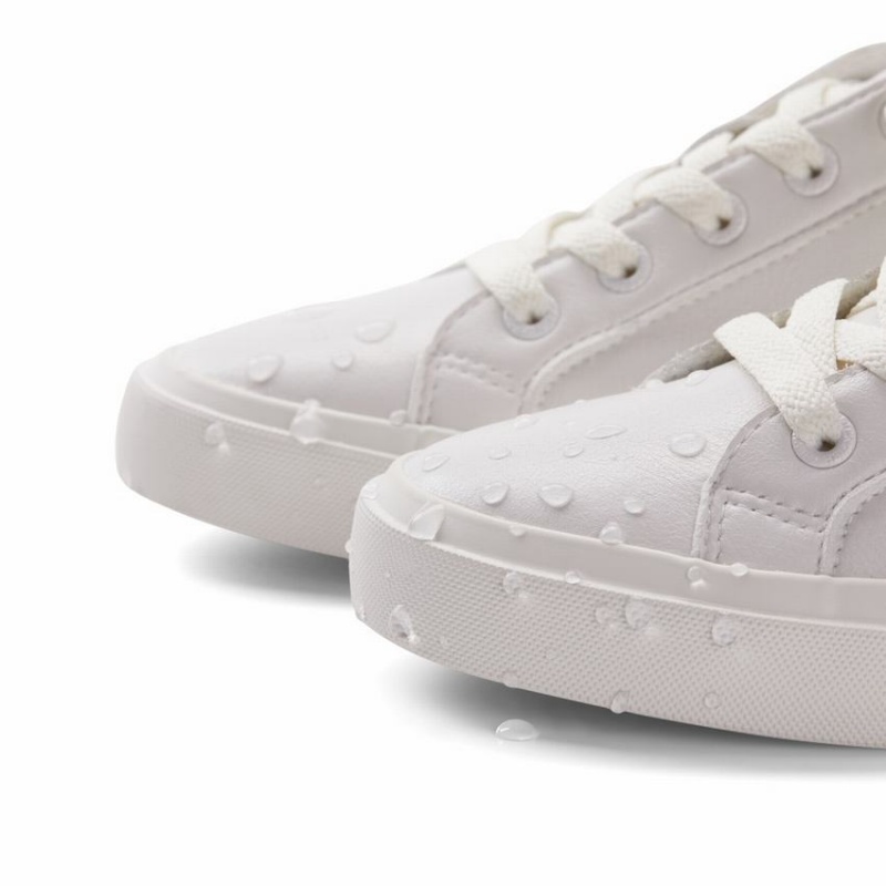 Rockfish 775 Classic Microfibre Trainers Women's Low-Top Sneakers White | CMM69KS