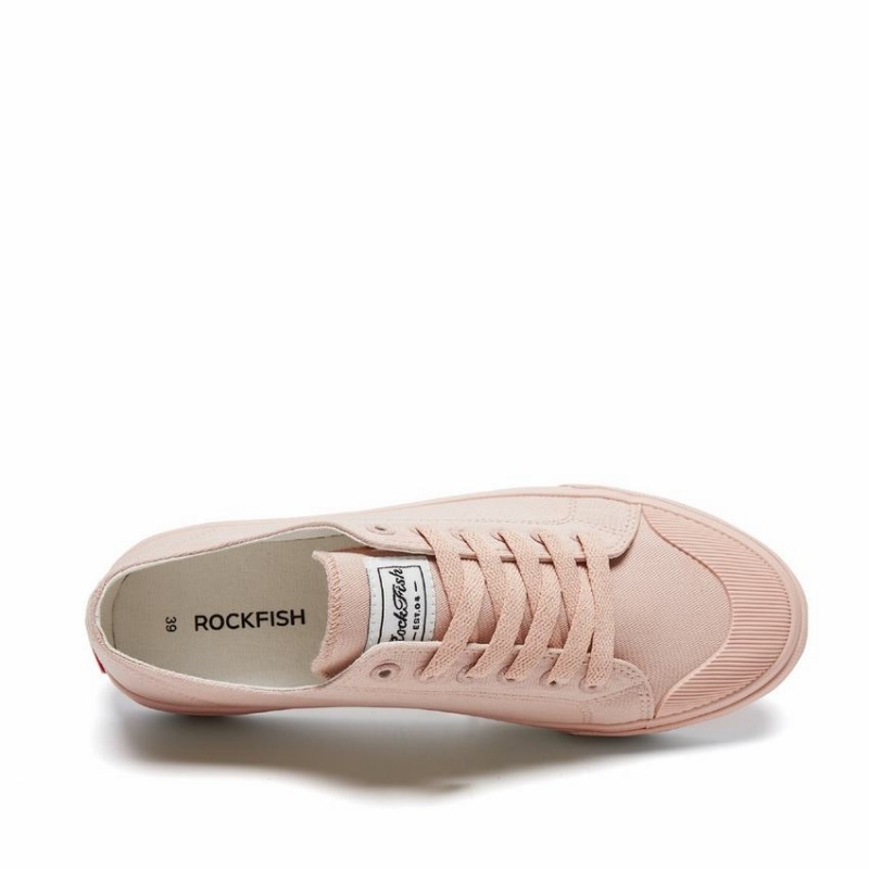 Rockfish Classic 746 Canvas Women's Low-Top Sneakers Pink | ZTV5020PO