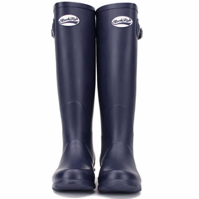 Rockfish Classic Tall Women's Wellington Boots Navy Blue | RYX8773DX