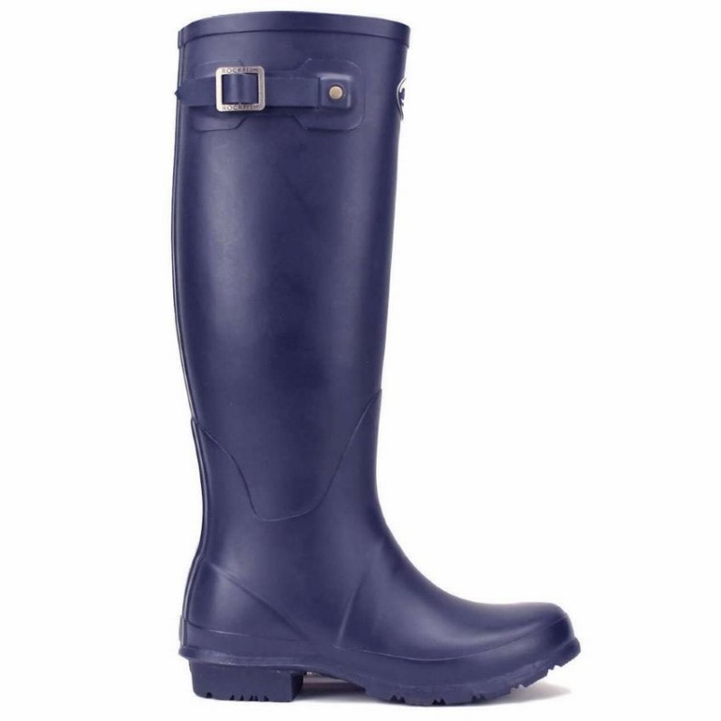 Rockfish Classic Tall Women\'s Wellington Boots Navy Blue | RYX8773DX