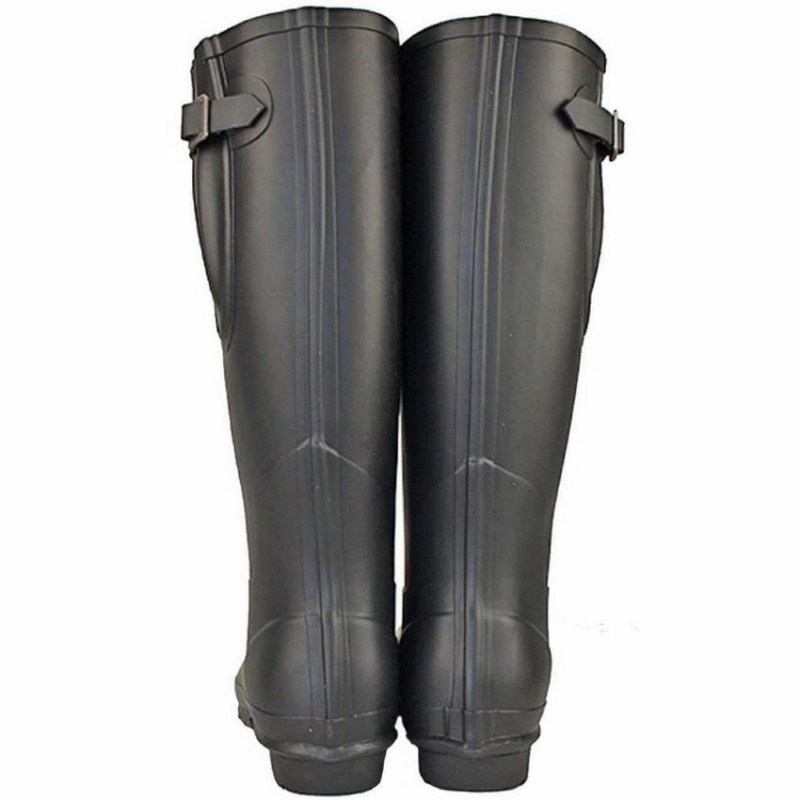 Rockfish Everyday Tall Side Adjustable Women's Wellington Boots Black | TXB9036MC