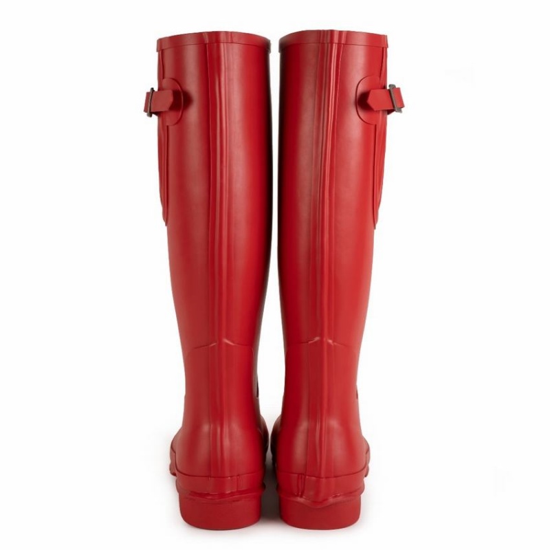 Rockfish Everyday Tall Side Adjustable Women's Wellington Boots Red | GUK836OE