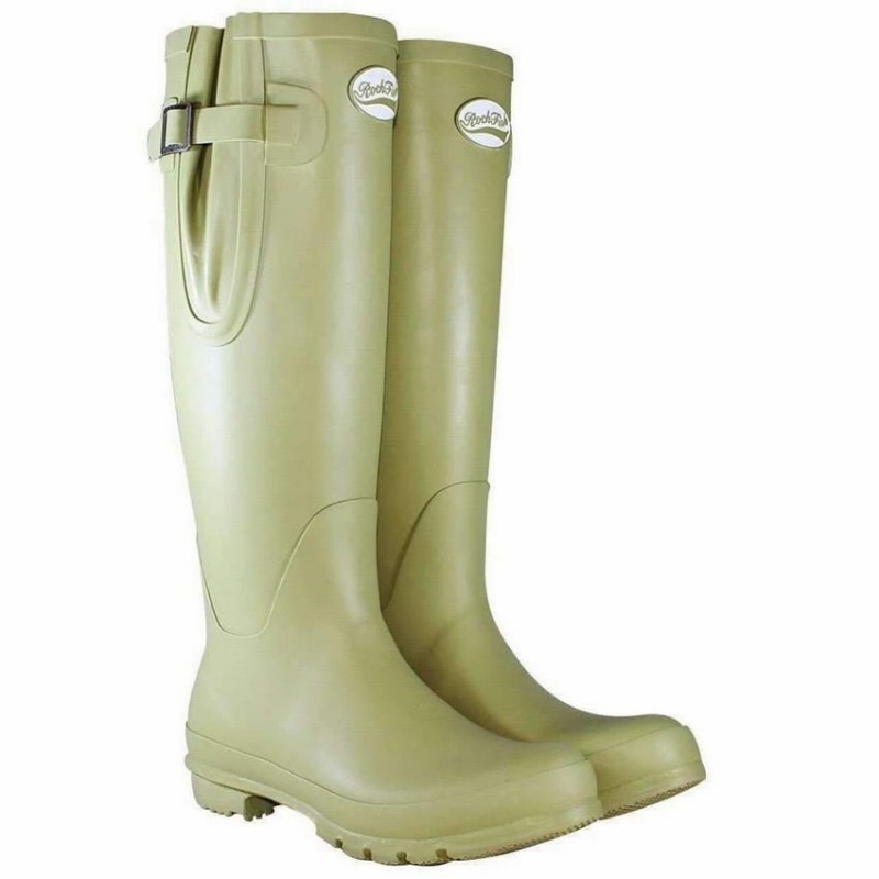 Rockfish Everyday Tall Side Adjustable Women's Wellington Boots Light Green | CPZ1169XD