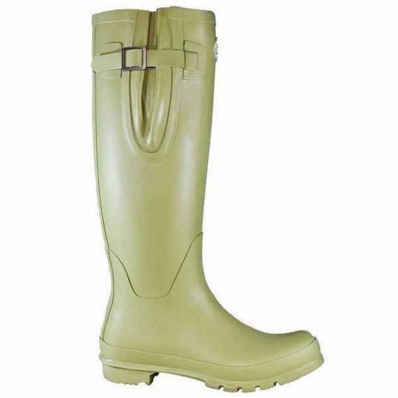 Rockfish Everyday Tall Side Adjustable Women\'s Wellington Boots Light Green | CPZ1169XD