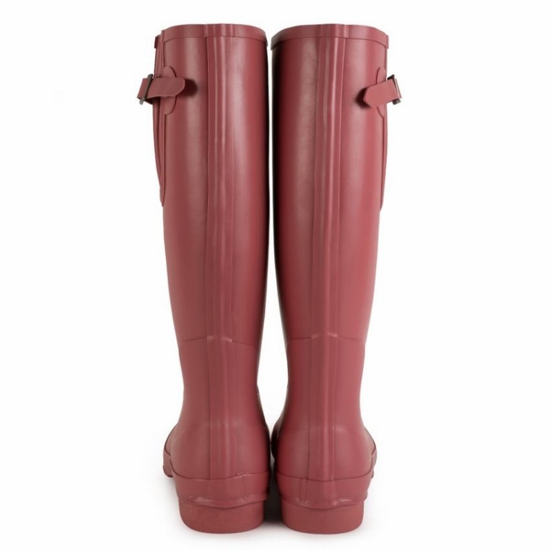 Rockfish Everyday Thermal Tall Side Adjustable 3mm Neoprene Insulated Women's Wellington Boots Deep Red | PHD7068GX