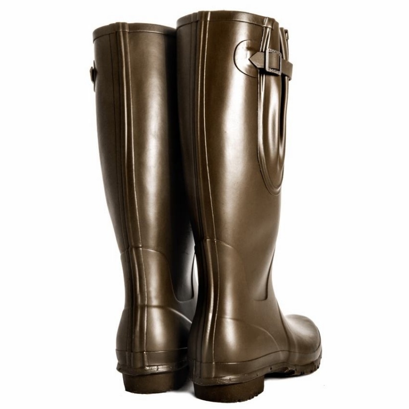 Rockfish Everyday Thermal Tall Side Adjustable 3mm Neoprene Insulated Women's Wellington Boots Dark Brown | JPN720YF