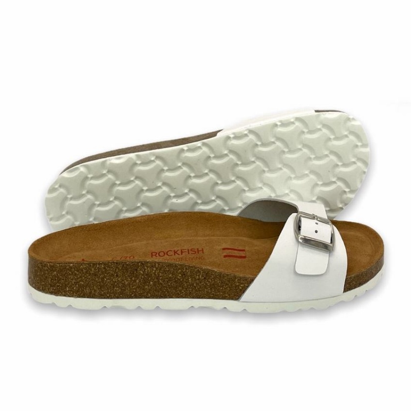 Rockfish Talulah One-strap Single Strap Women's Sandals White | KSP1699FD