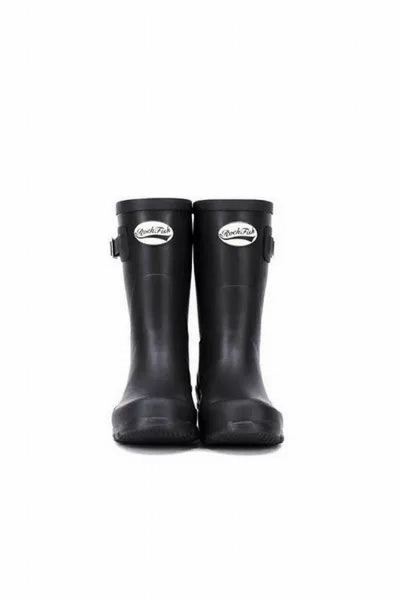 Rockfish Three Quarter Short Women's Wellington Boots Black | QYK9215AJ