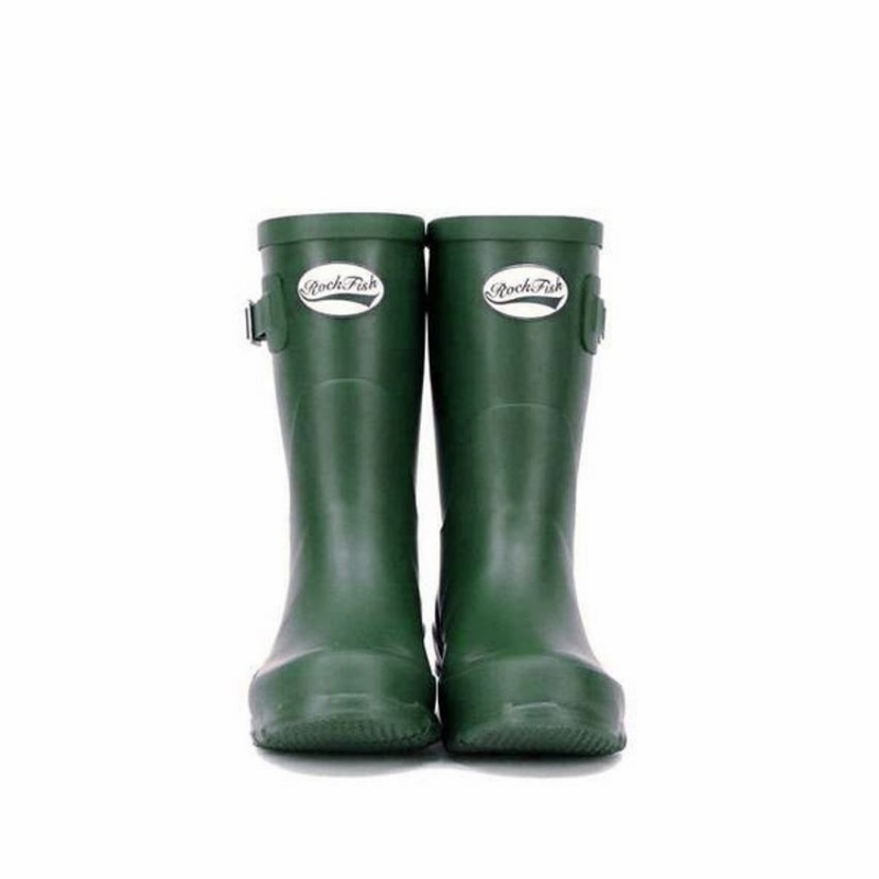 Rockfish Three Quarter Short Women's Wellington Boots Green | DAW743HL