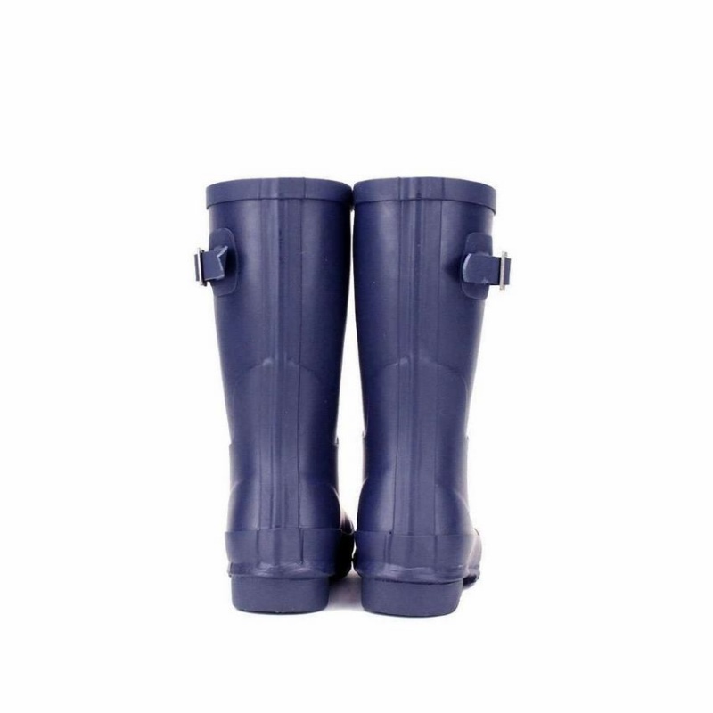 Rockfish Three Quarter Short Women's Wellington Boots Navy Blue | BHR3214TZ