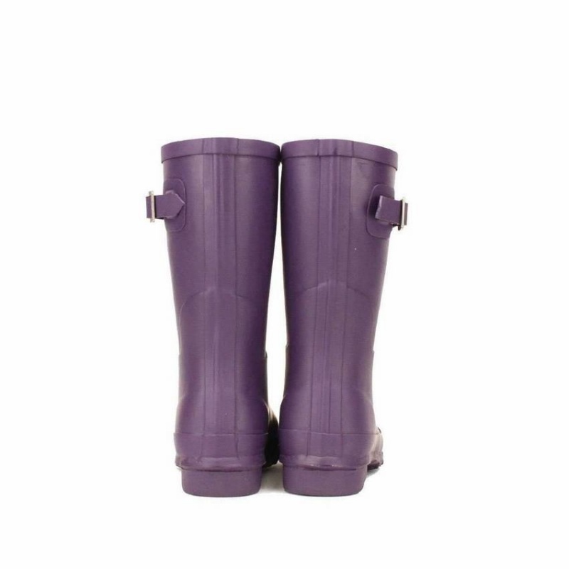 Rockfish Three Quarter Short Women's Wellington Boots Purple | OLM1382GK