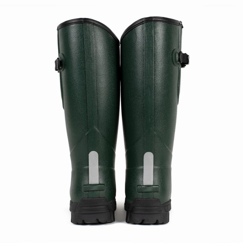 Rockfish Walkabout Tall Side Adjustable 5mm Neoprene Insulated Men's Wellington Boots Dark Green | COW1596EF